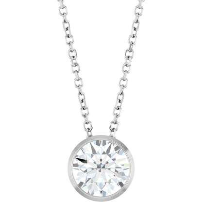 1 Ct Lab-Grown Diamond Solitaire Necklace - Lab Grown Diamond