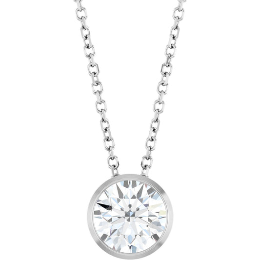 1 Ct Lab-Grown Diamond Solitaire Necklace - Lab Grown Diamond