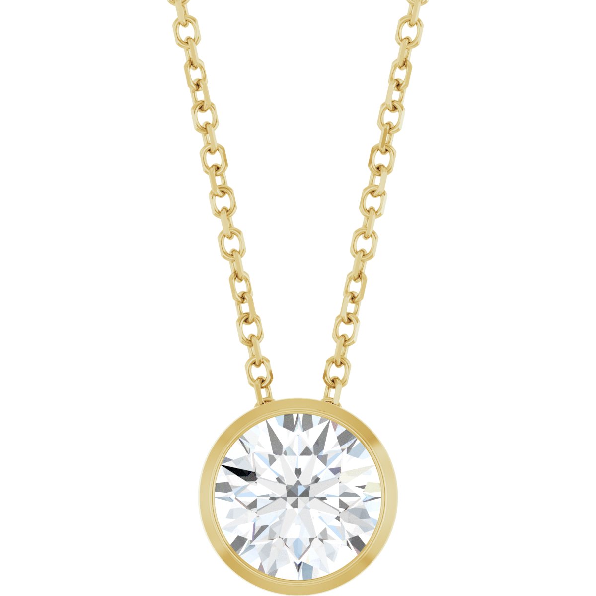 1 Ct Lab-Grown Diamond Solitaire Necklace