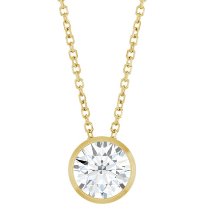 1 Ct Lab-Grown Diamond Solitaire Necklace