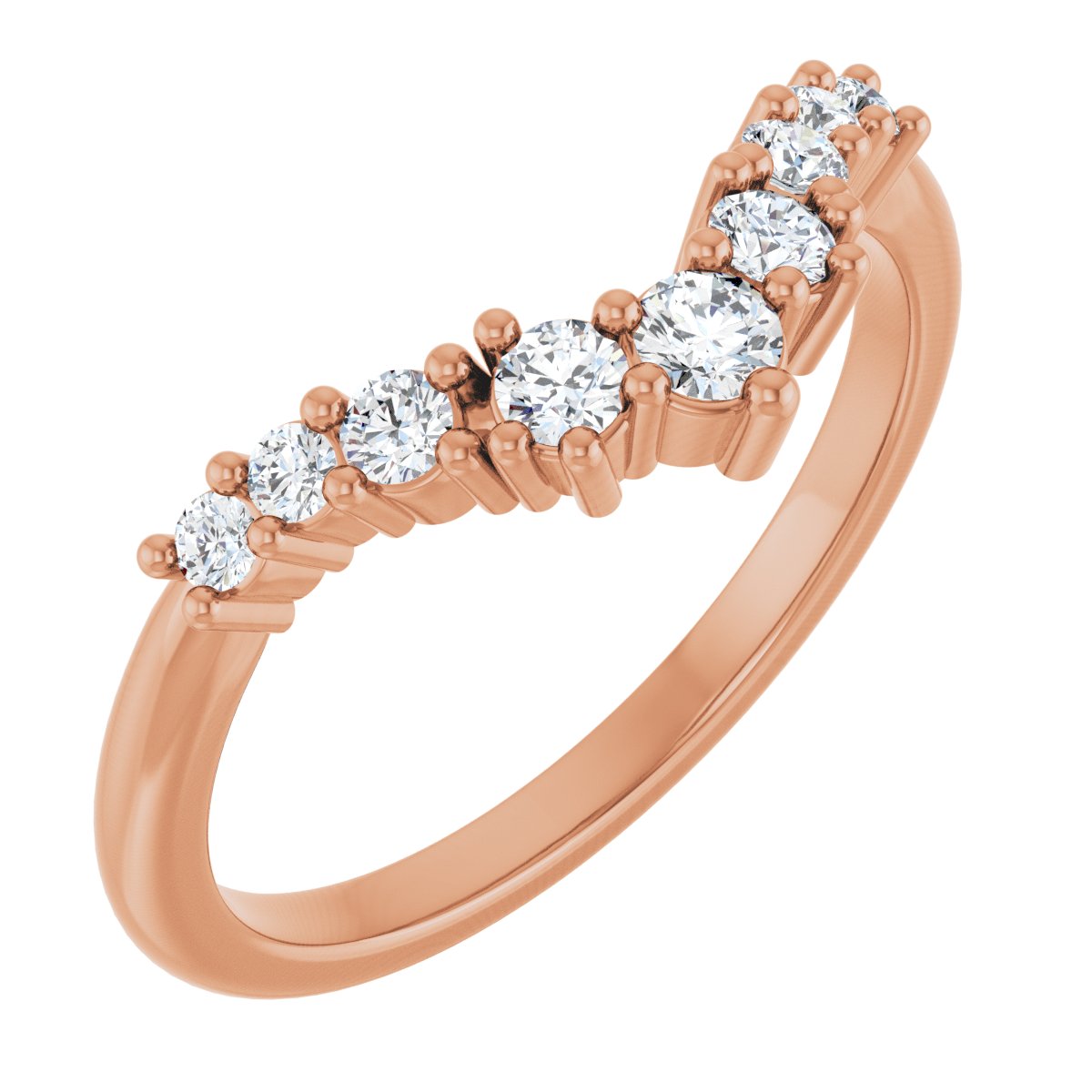 1/4 Ctw Lab-Grown Diamond Contour Band