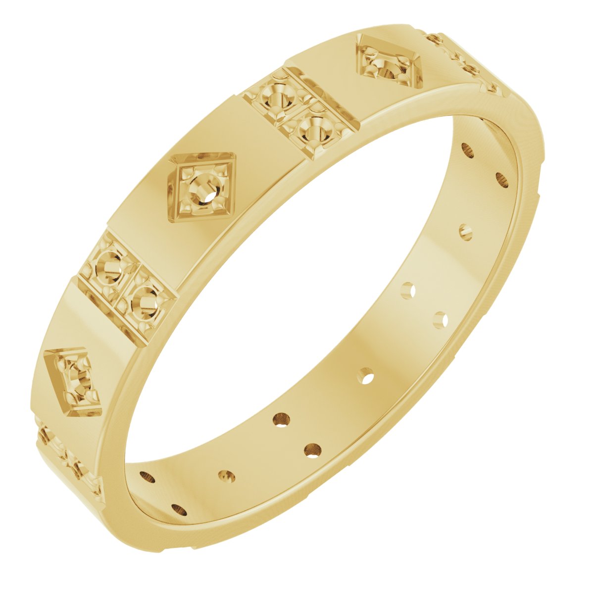 1/3 Ctw Lab-Grown Diamond Mens Accented Band