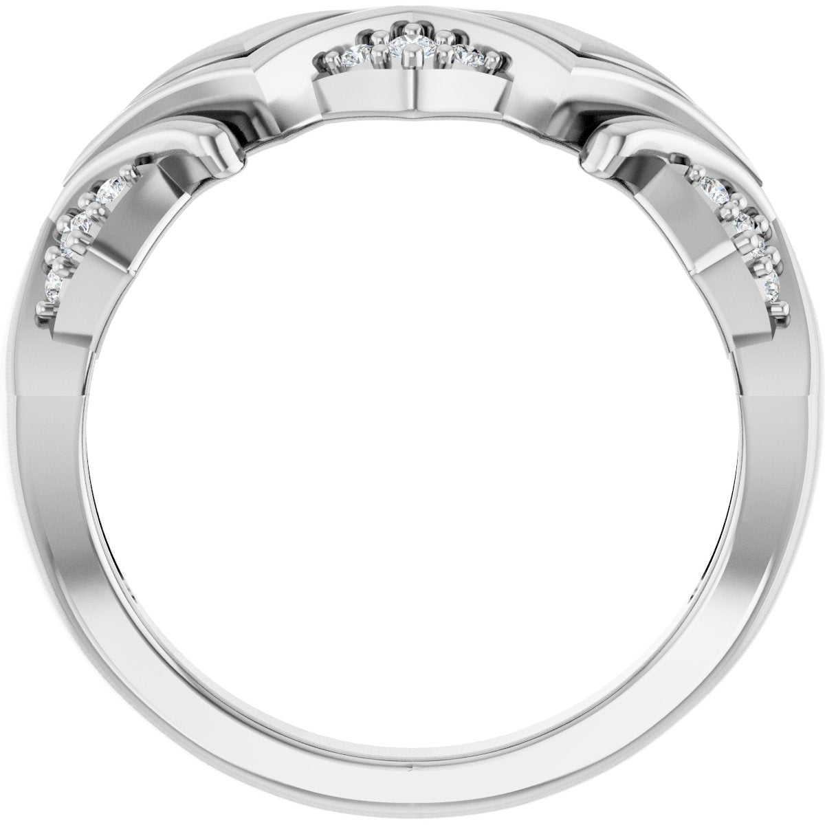 1/6 Ctw Lab-Grown Diamond Band - White Gold - Lab Grown Diamond