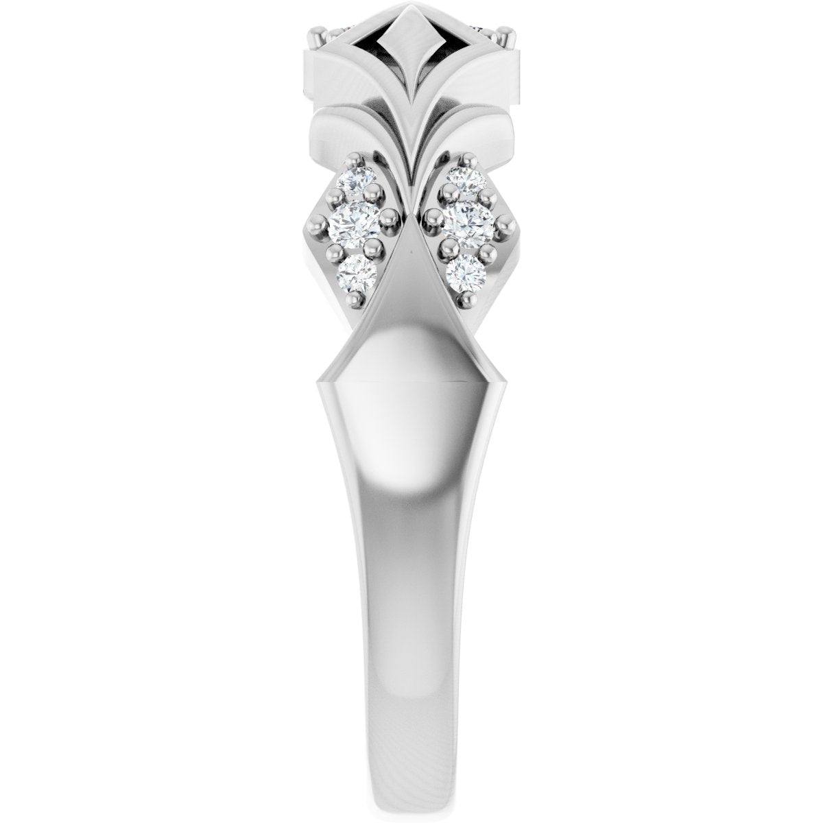 1/6 Ctw Lab-Grown Diamond Band - White Gold - Lab Grown Diamond