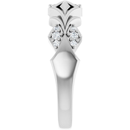 1/6 Ctw Lab-Grown Diamond Band - White Gold - Lab Grown Diamond