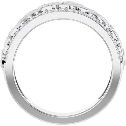 3/8 Ctw Lab-Grown Diamond Band - White Gold - Lab Grown Diamond
