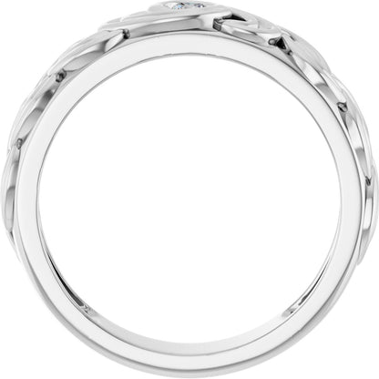 1/8 Ct Lab-Grown Diamond Band - White Gold - Lab Grown Diamond