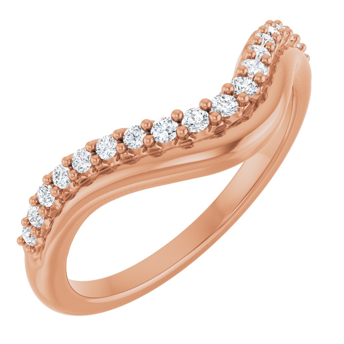 1/5 Ctw Lab-Grown Diamond Contour Band