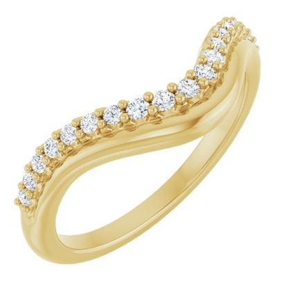 1/5 Ctw Lab-Grown Diamond Contour Band
