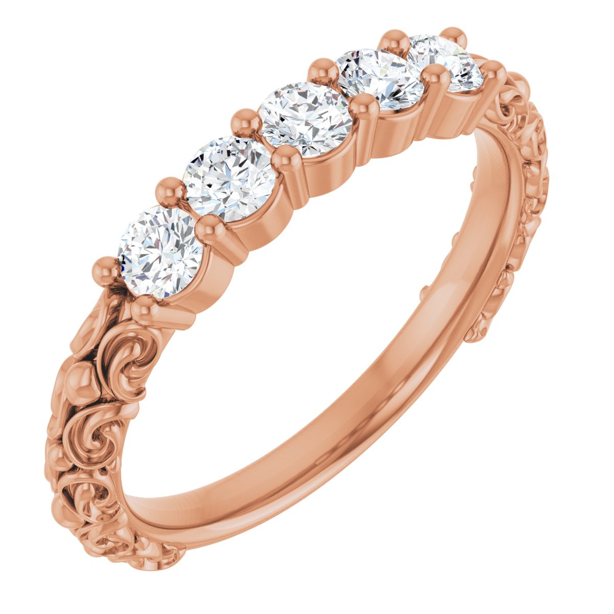 1/2 Ctw Lab-Grown Diamond Anniversary Band