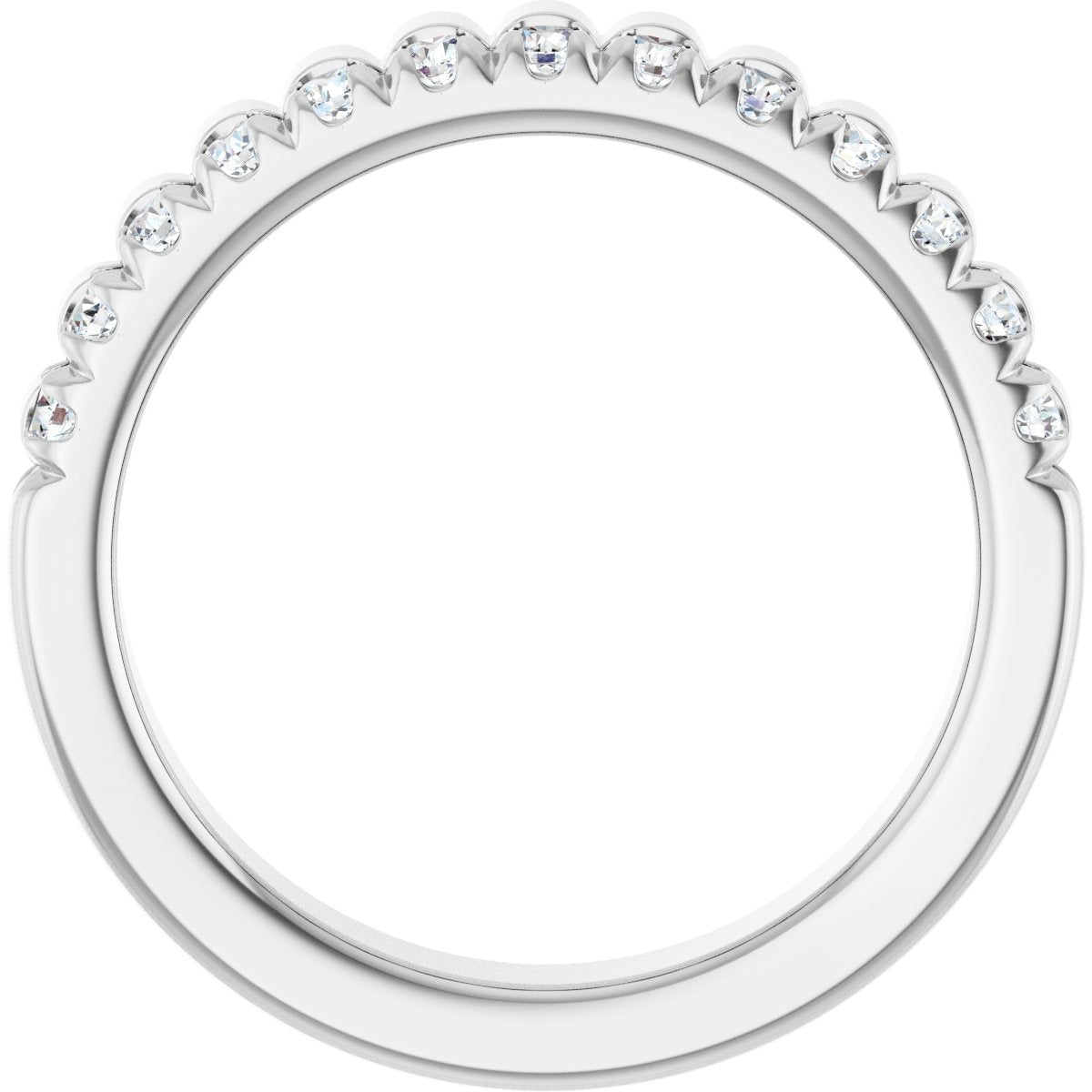 1/3 Ctw Lab-Grown Diamond Anniversary Band - White Gold - Lab Grown Diamond