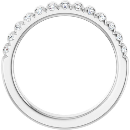 1/3 Ctw Lab-Grown Diamond Anniversary Band - White Gold - Lab Grown Diamond