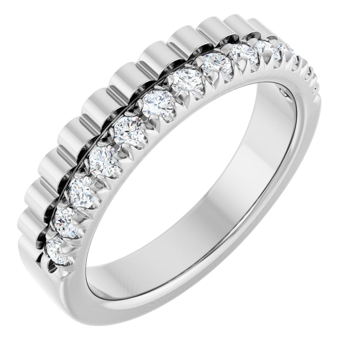 1/3 Ctw Lab-Grown Diamond Anniversary Band - White Gold - Lab Grown Diamond