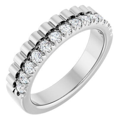 1/3 Ctw Lab-Grown Diamond Anniversary Band - White Gold - Lab Grown Diamond