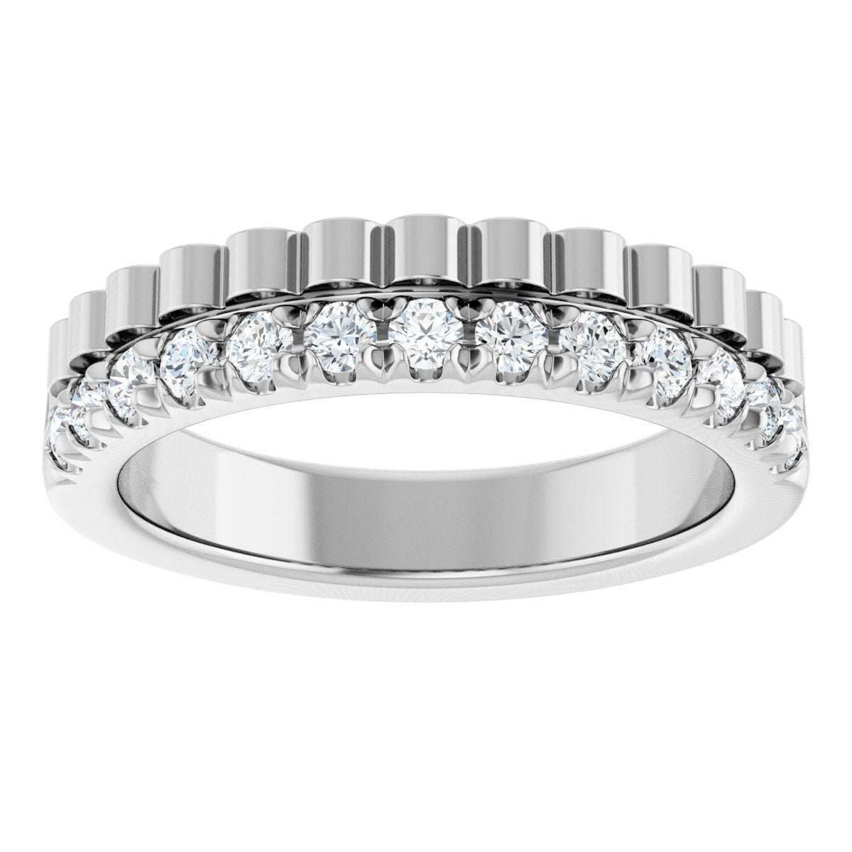 1/3 Ctw Lab-Grown Diamond Anniversary Band - White Gold - Lab Grown Diamond