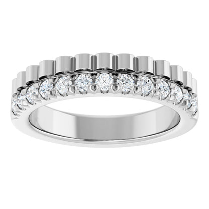 1/3 Ctw Lab-Grown Diamond Anniversary Band - White Gold - Lab Grown Diamond