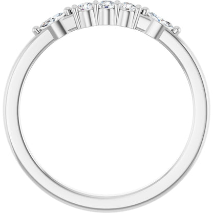1/5 Ctw Lab-Grown Diamond Anniversary Band - White Gold - Lab Grown Diamond