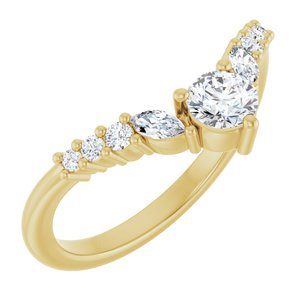 3/8 Ctw Lab-Grown Diamond Contour Band