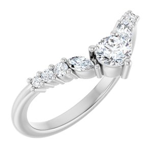 3/8 Ctw Lab-Grown Diamond Contour Band
