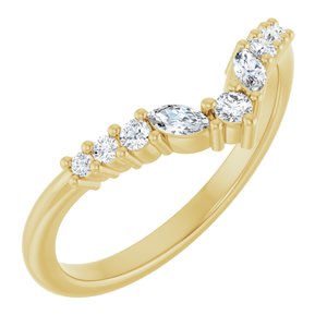 1/5 Ctw Lab-Grown Diamond Contour Band