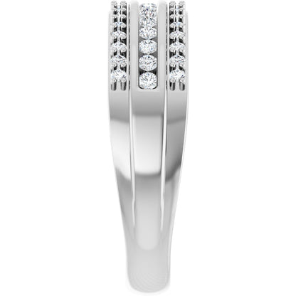 1/2 Ctw Lab-Grown Diamond Anniversary Band - White Gold - Lab Grown Diamond