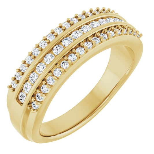 1/2 Ctw Lab-Grown Diamond Anniversary Band