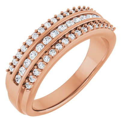 1/2 Ctw Lab-Grown Diamond Anniversary Band
