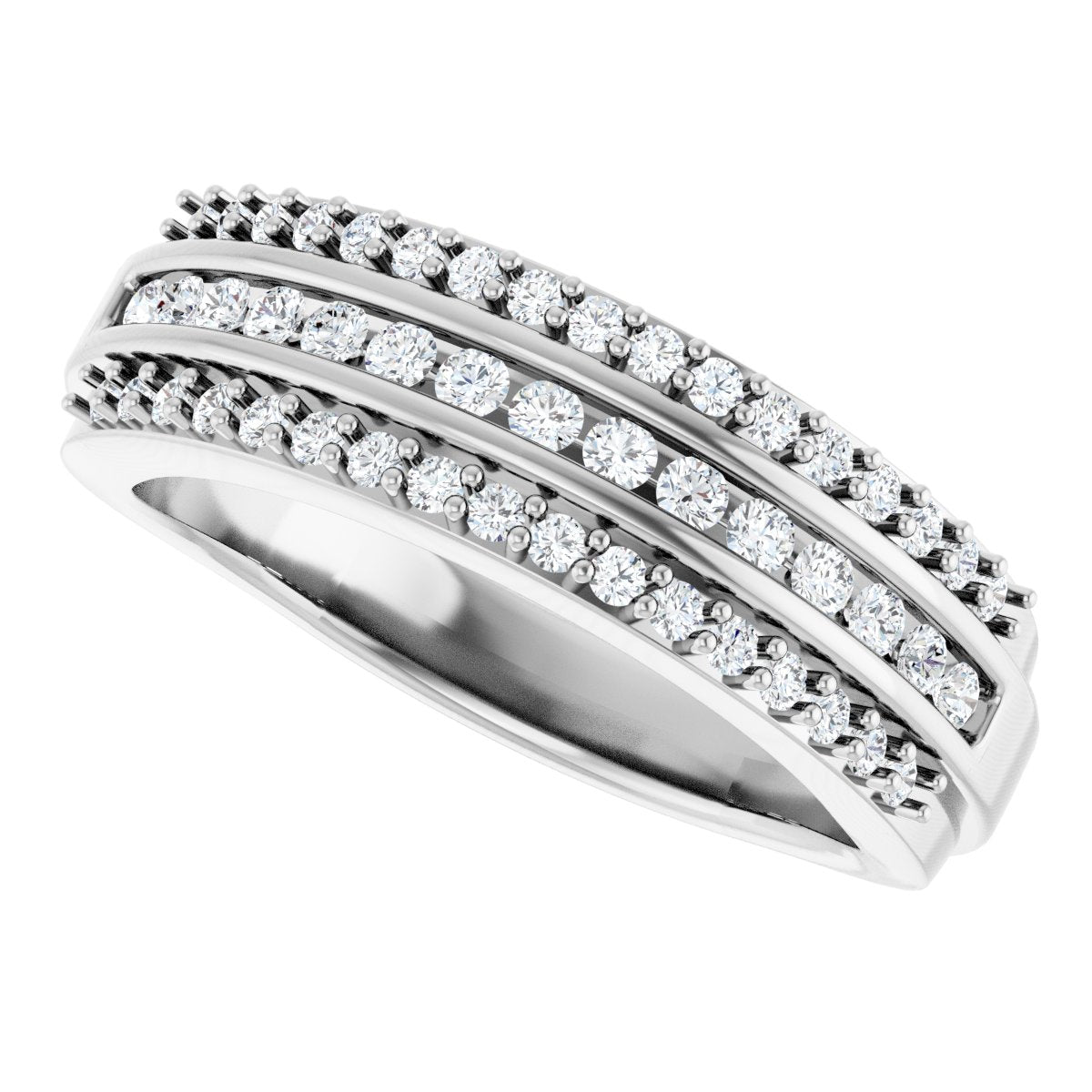 1/2 Ctw Lab-Grown Diamond Anniversary Band - White Gold - Lab Grown Diamond