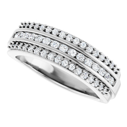 1/2 Ctw Lab-Grown Diamond Anniversary Band - White Gold - Lab Grown Diamond