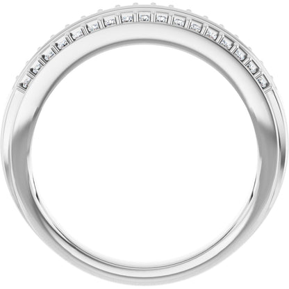 1/2 Ctw Lab-Grown Diamond Anniversary Band - White Gold - Lab Grown Diamond