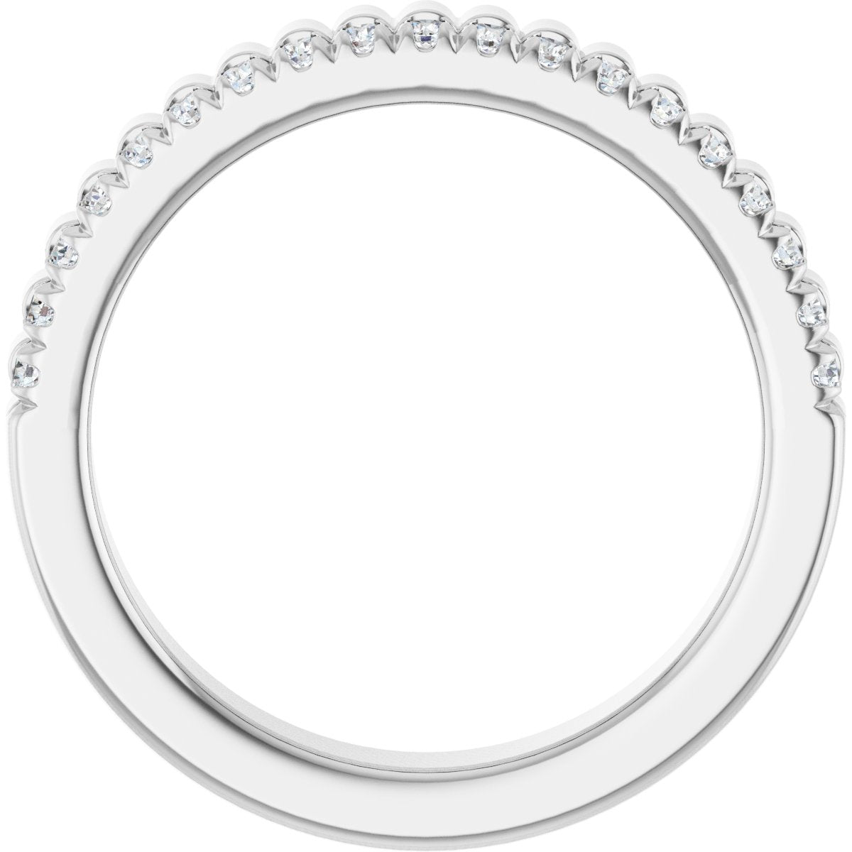 1/4 Ctw Lab-Grown Diamond Anniversary Band - White Gold - Lab Grown Diamond
