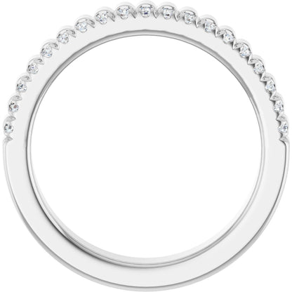 1/4 Ctw Lab-Grown Diamond Anniversary Band - White Gold - Lab Grown Diamond