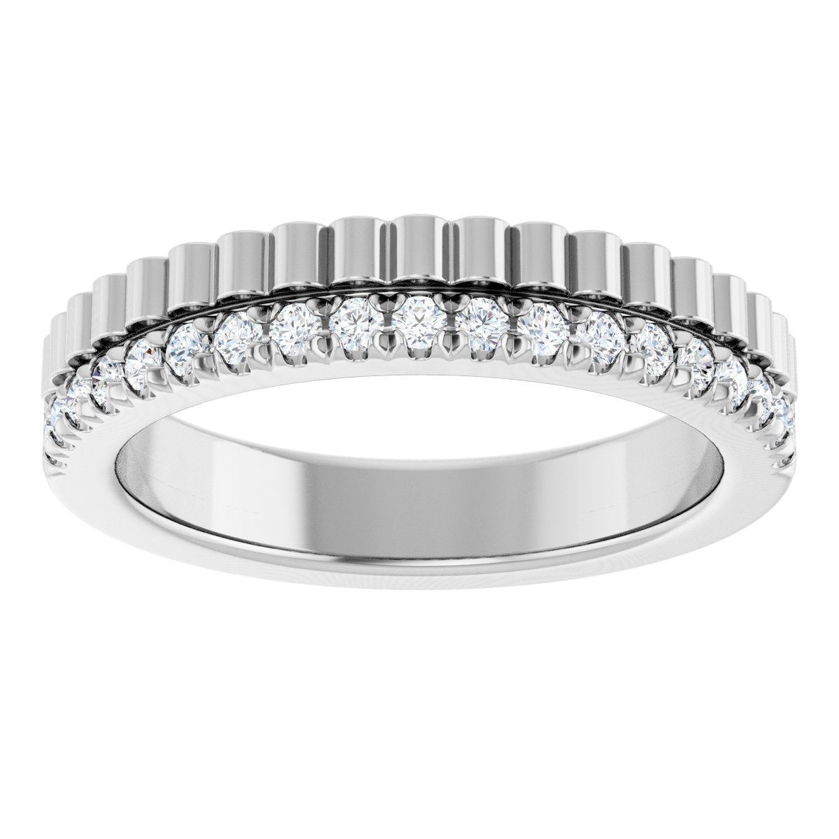 1/4 Ctw Lab-Grown Diamond Anniversary Band - White Gold - Lab Grown Diamond