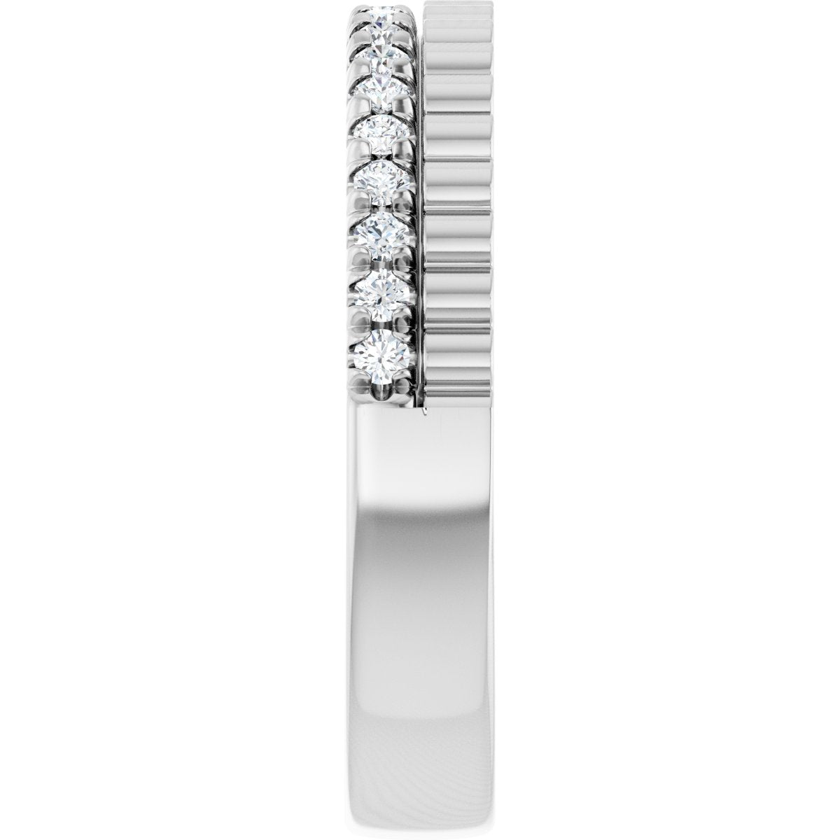 1/4 Ctw Lab-Grown Diamond Anniversary Band - White Gold - Lab Grown Diamond