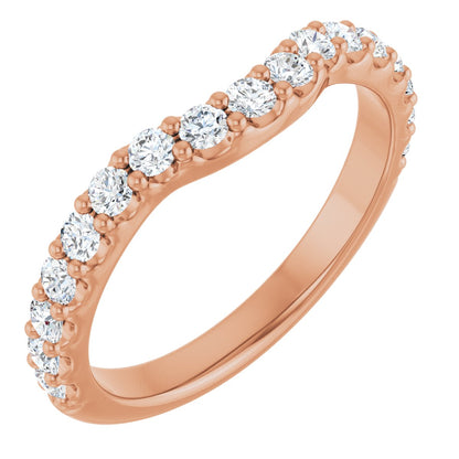 1/2 Ctw Lab-Grown Diamond Contour Band