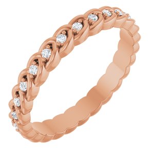 1/5 Ctw Lab-Grown Diamond Rope Band