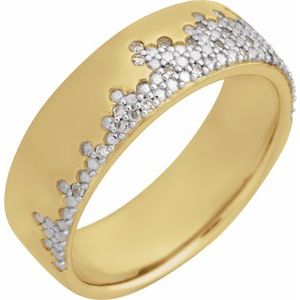 1/10 Ctw Lab-Grown Diamond Accented Band