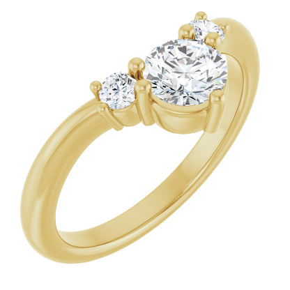 5/8 Ctw Lab-Grown Diamond Contour Band