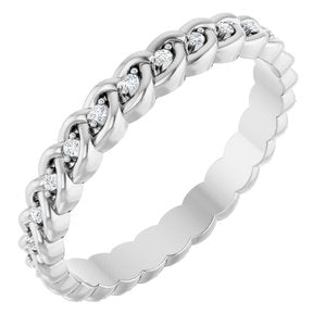 1/10 Ctw Lab-Grown Diamond Rope Band
