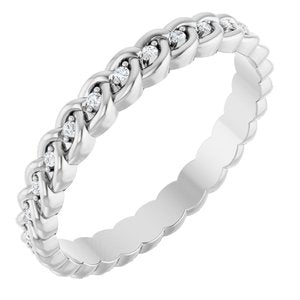 1/10 Ctw Lab-Grown Diamond Rope Band