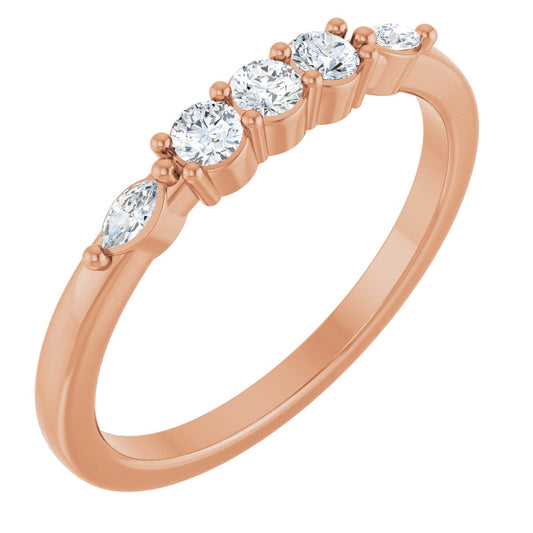 1/5 Ctw Lab-Grown Diamond Anniversary Band