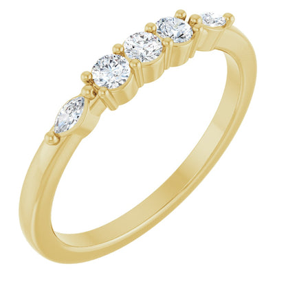 1/5 Ctw Lab-Grown Diamond Anniversary Band