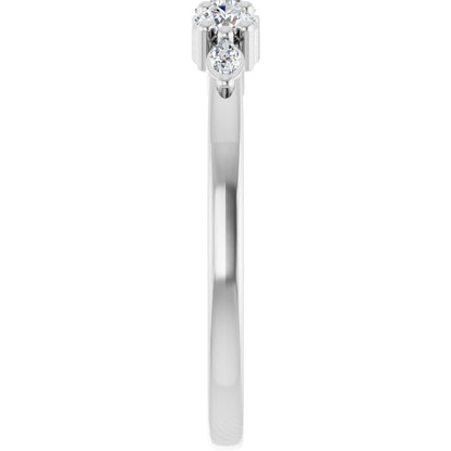 1/3 Ctw Lab-Grown Diamond Anniversary Band - White Gold - Lab Grown Diamond