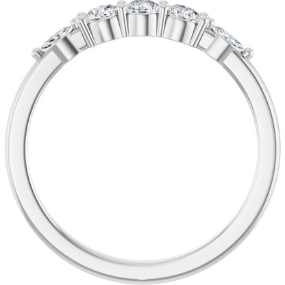1/3 Ctw Lab-Grown Diamond Anniversary Band - White Gold - Lab Grown Diamond