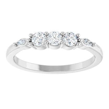 1/3 Ctw Lab-Grown Diamond Anniversary Band - White Gold - Lab Grown Diamond