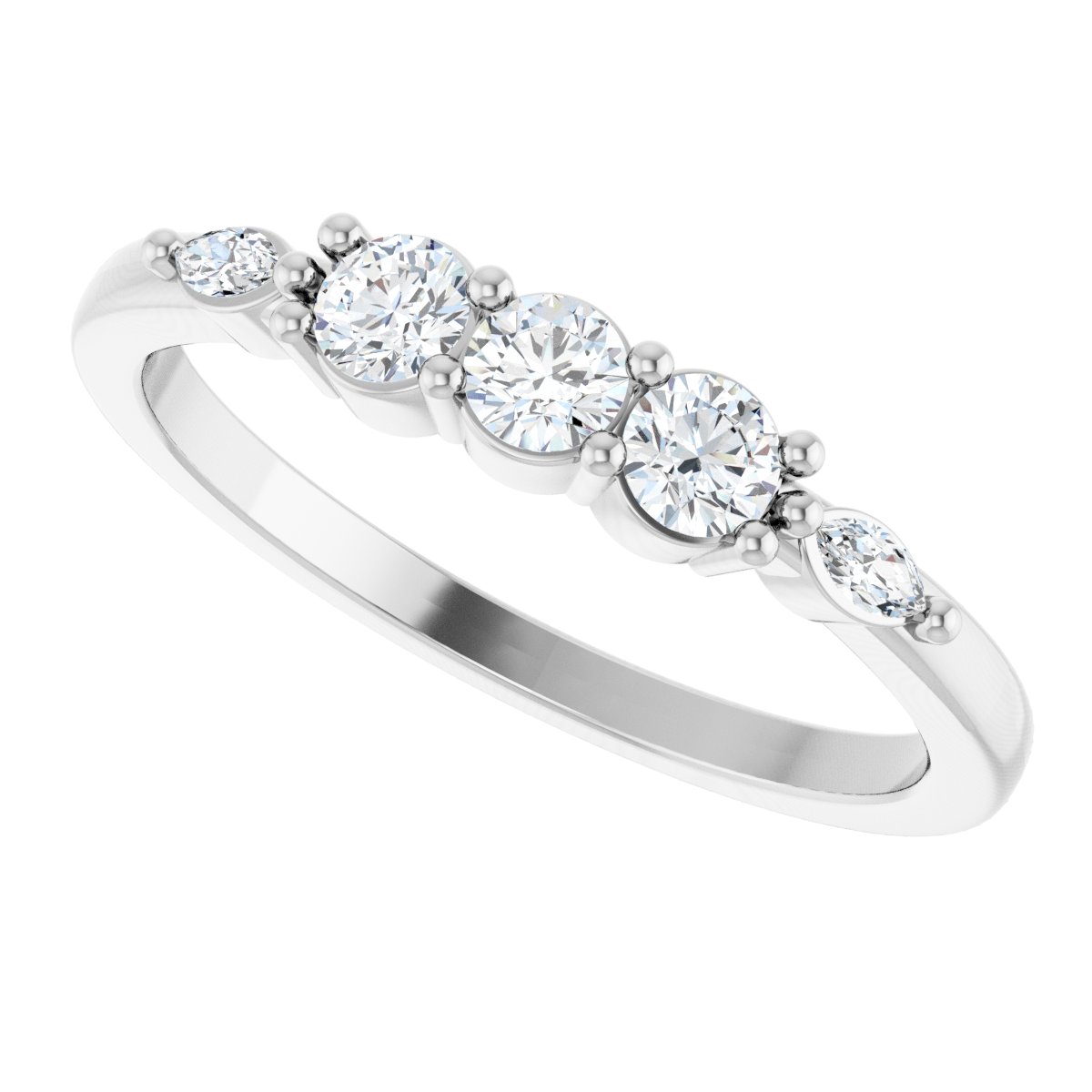 1/3 Ctw Lab-Grown Diamond Anniversary Band - White Gold - Lab Grown Diamond