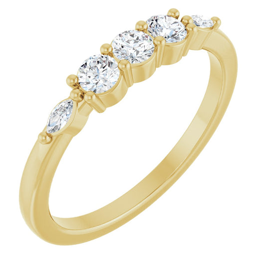 1/3 Ctw Lab-Grown Diamond Anniversary Band