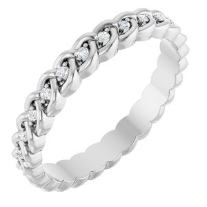 1/10 Ctw Lab-Grown Diamond Rope Band