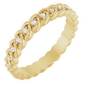 1/10 Ctw Lab-Grown Diamond Rope Band