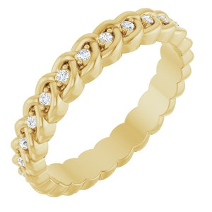 1/10 Ctw Lab-Grown Diamond Rope Band